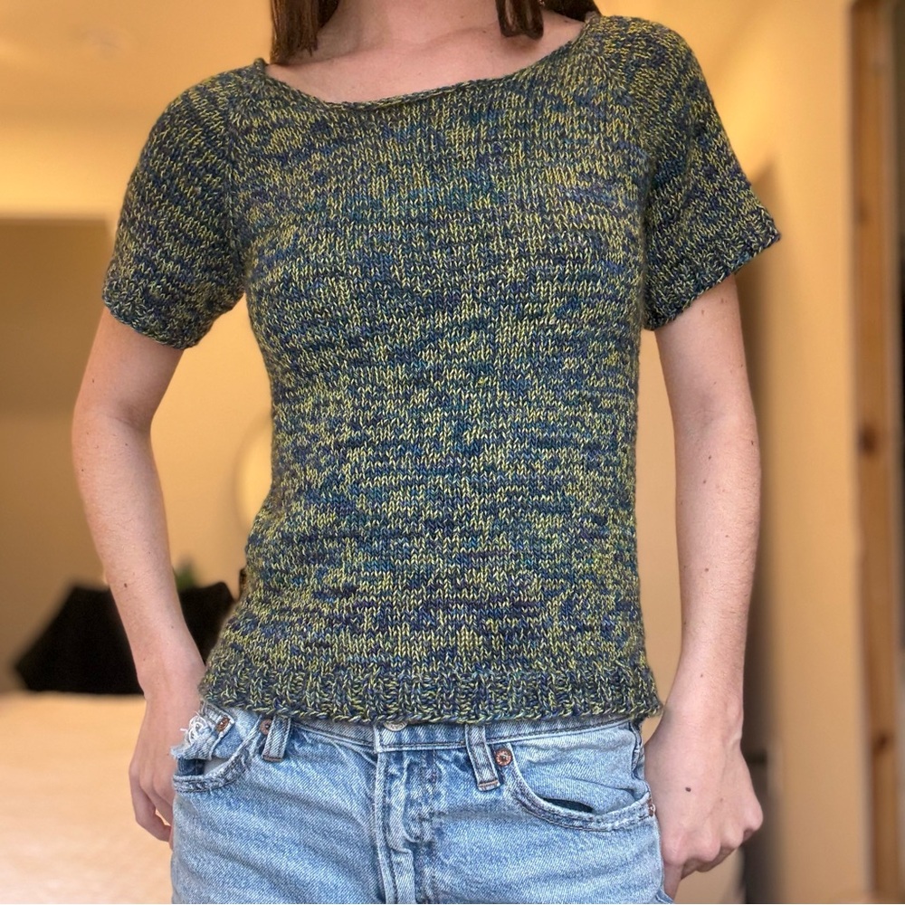 Knit T-Shirt Style Top